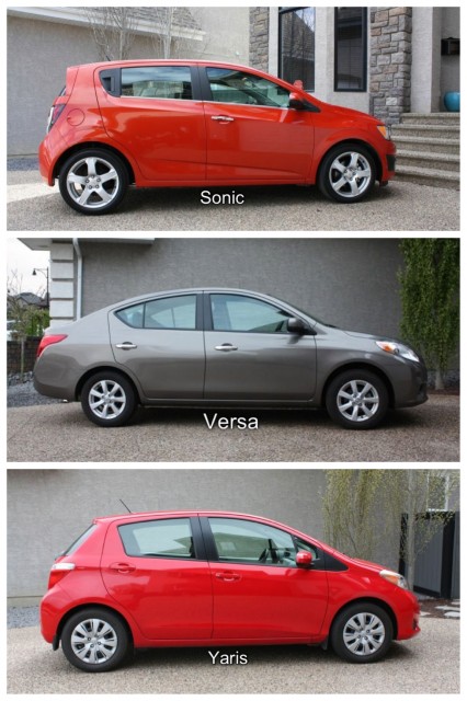 Nissan versa vs toyota yaris 2012