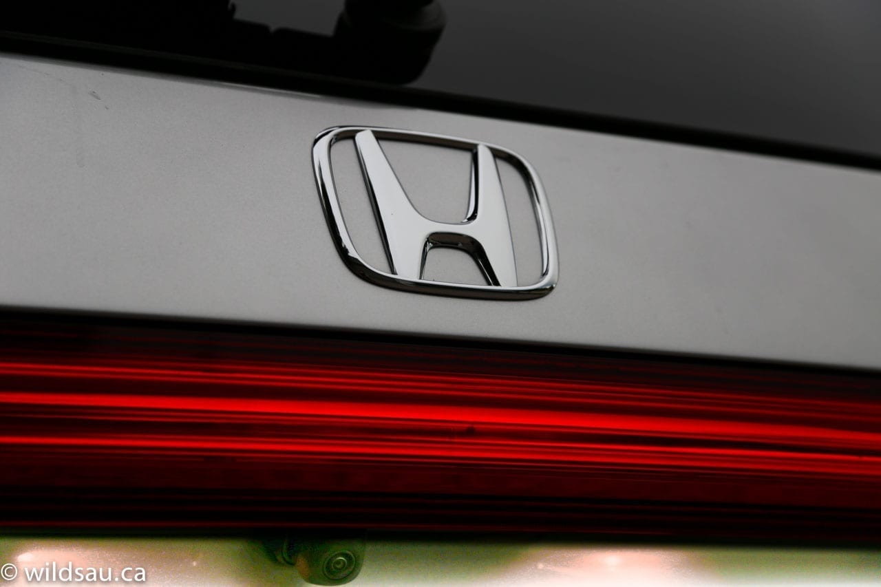 Honda badge and camera