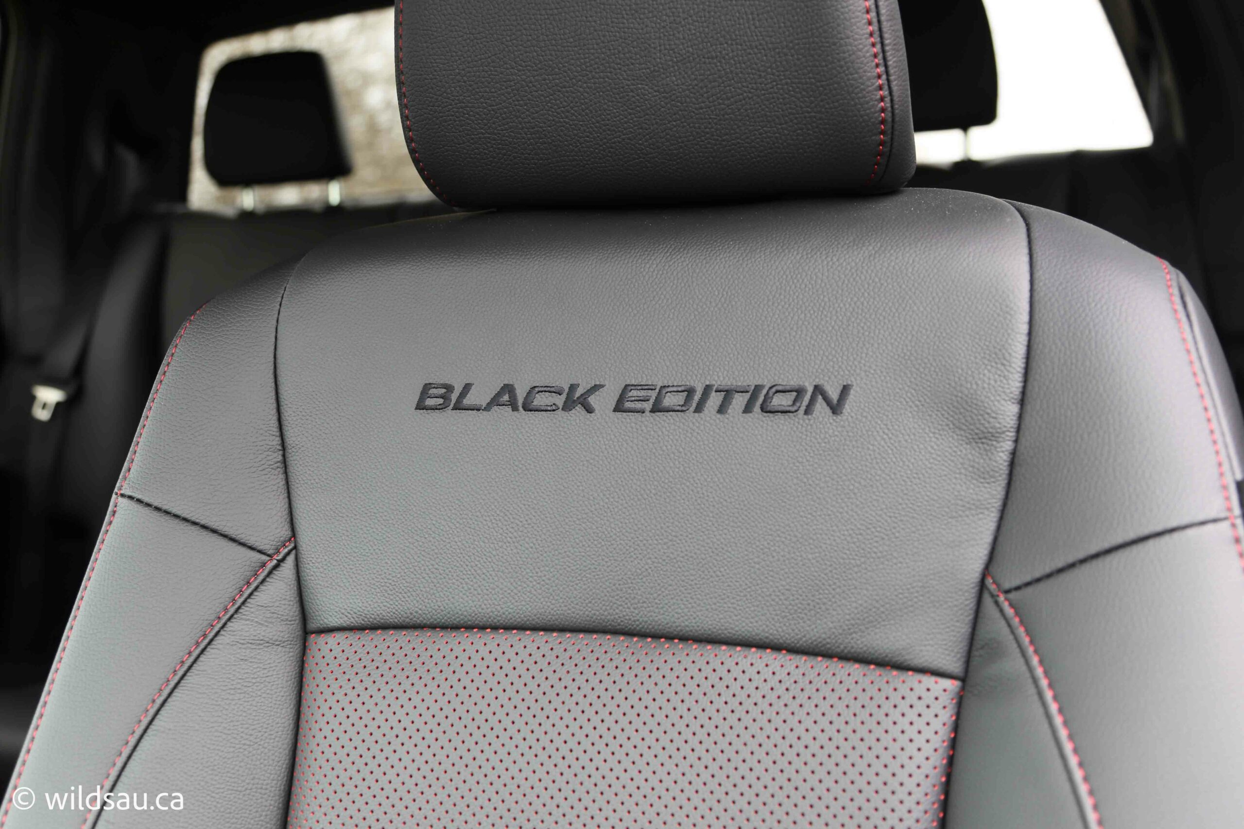 black edition seat stitching