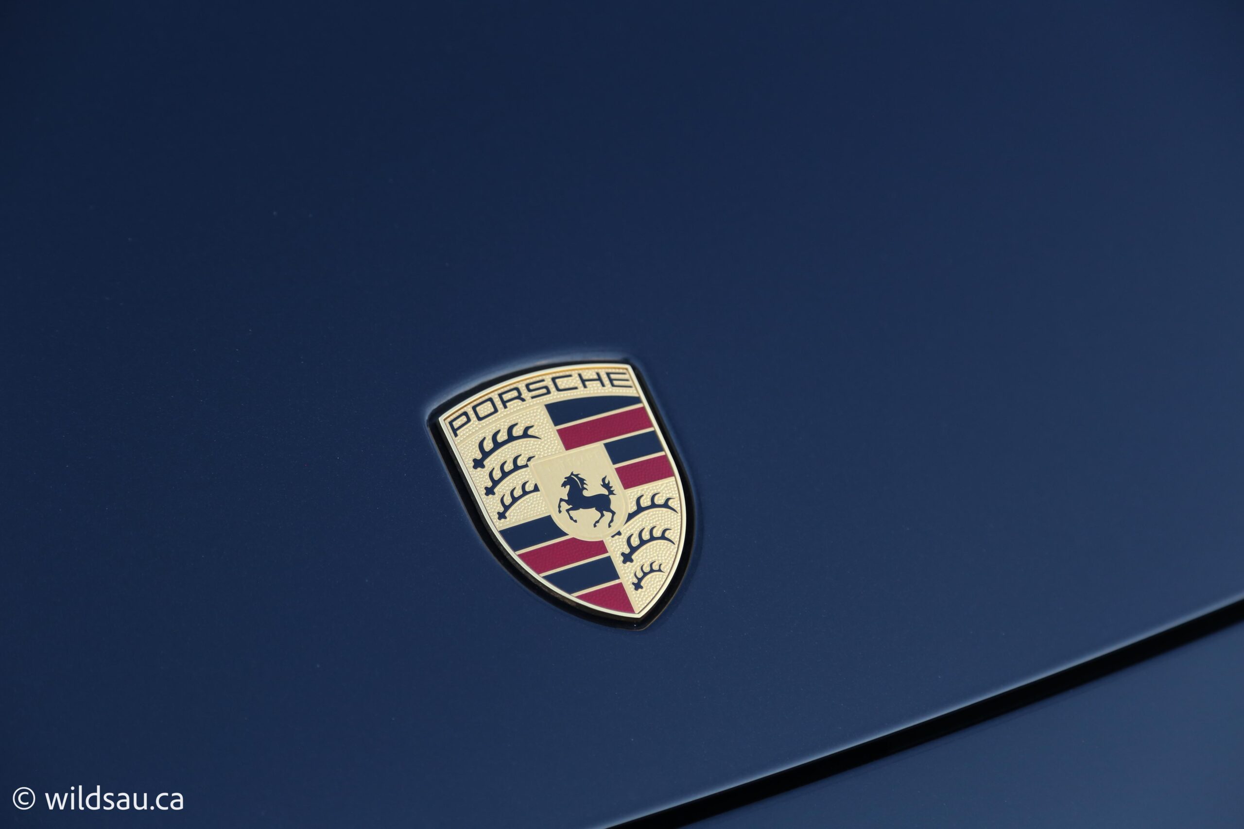 hood Porsche badge